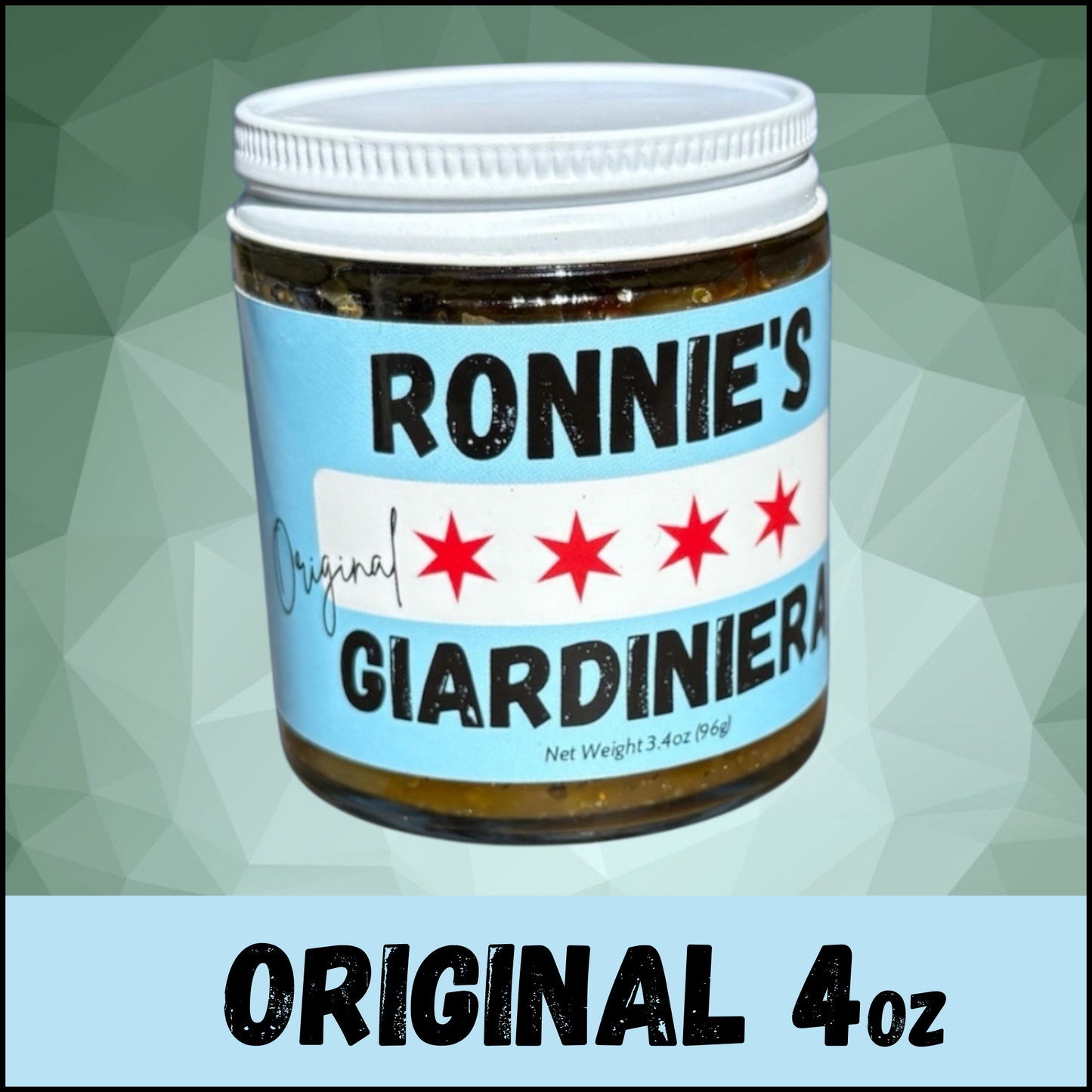 4oz Original Giardiniera (Mild/Medium) TSA Friendly