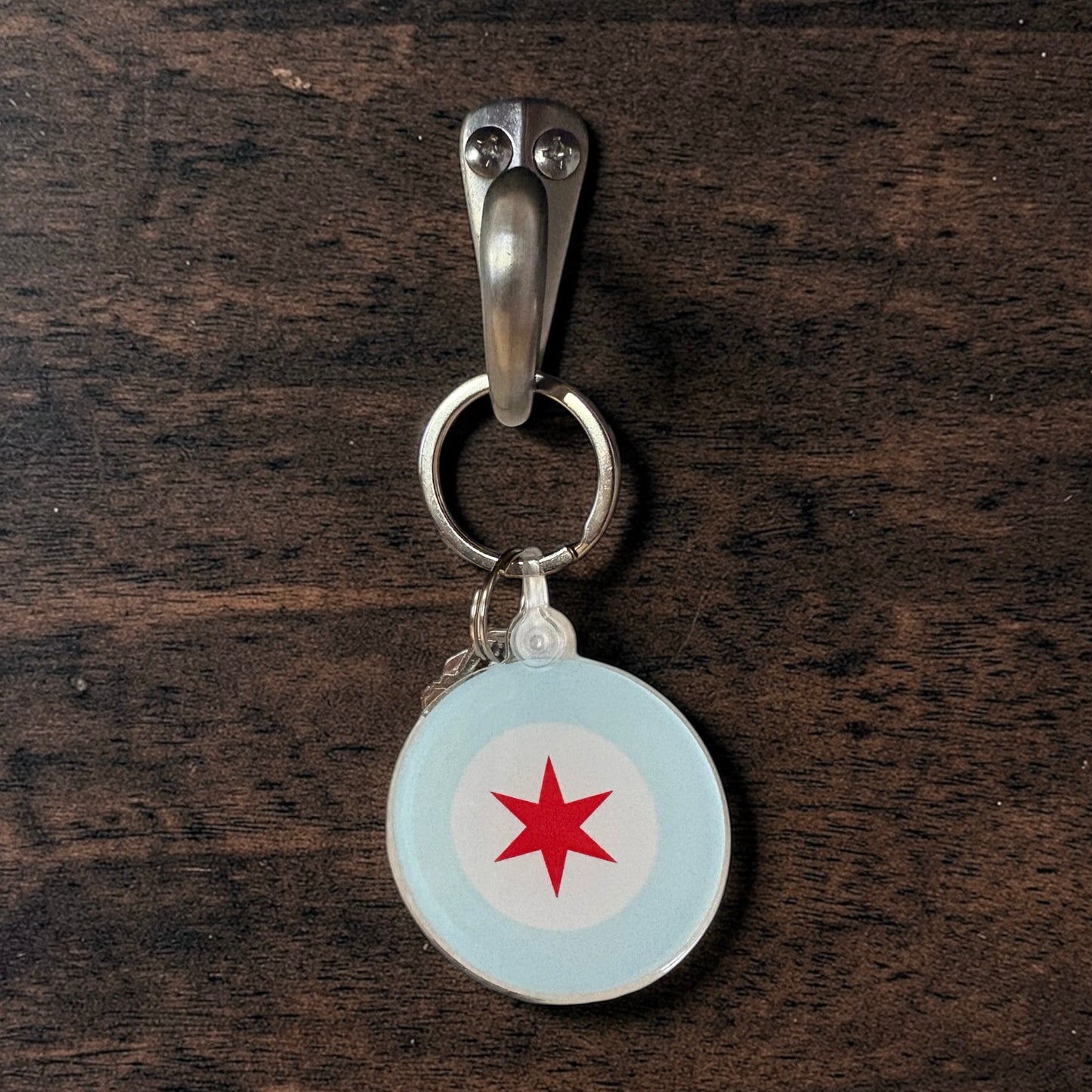 Chicago Star Keychain
