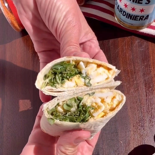 Egg Salad & Giardiniera Wrap