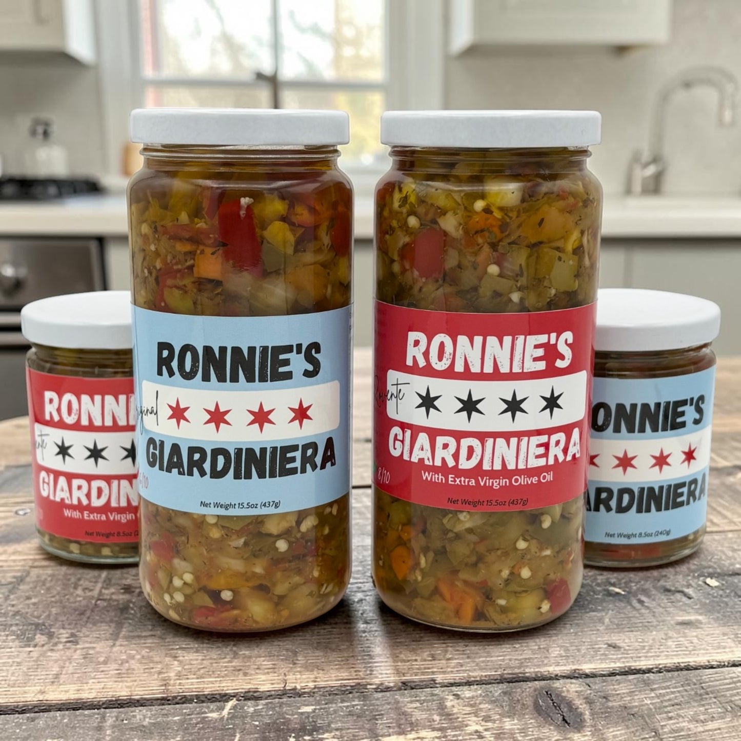 Large Rovente (Hot) Giardiniera, 16oz