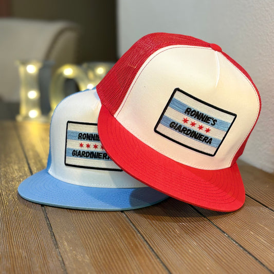 Flat Bill Trucker Hat