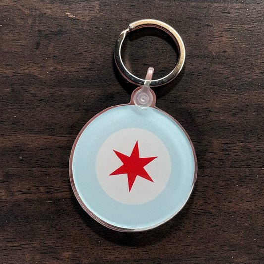 Chicago Star Keychain