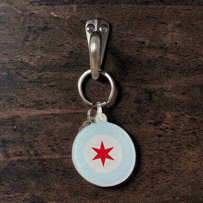 Chicago Star Keychain