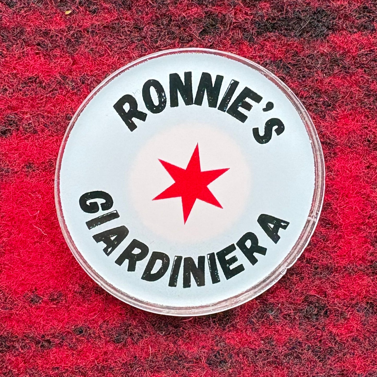 Ronnie’s Giardiniera Star Logo Pin