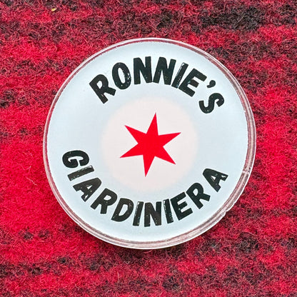 Ronnie’s Giardiniera Star Logo Pin