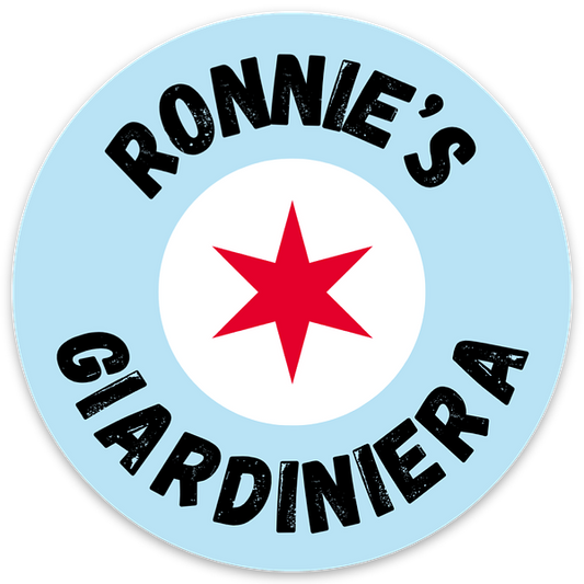 Ronnie’s Giardiniera Star Logo Sticker